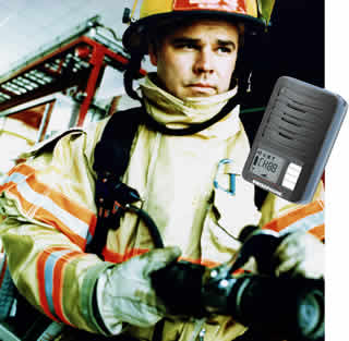 fireman with swissphone pager