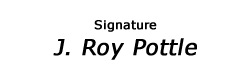 j roy pottle signature